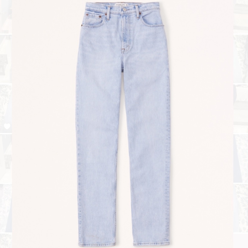 Abercrombie and Fitch 90s Ultra High rise Straight jeans